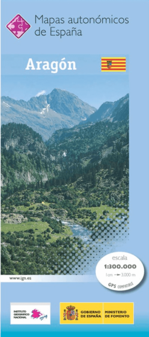 Regionale Wegenkaart R02 Aragon Spanje - CNIG