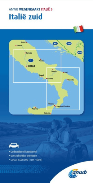Landkaart Wegenkaart 5 Italië Zuid - Anwb Media
