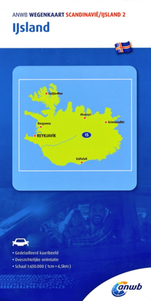 Landkaart Wegenkaart 2 IJsland - Anwb Media