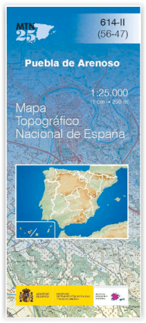 Wandelkaart 00614.2 Puebla de Arenoso, Castellón, Valencia - CNIG