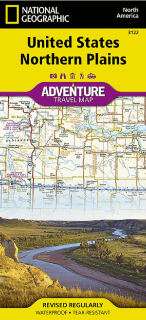 Landkaart Wegenkaart 3122 USA Northern Plains - Nat Geo