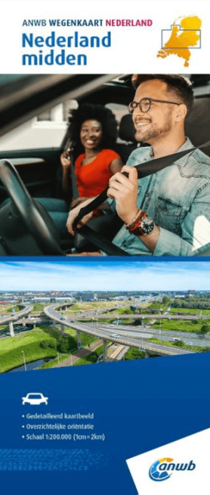 Landkaart Wegenkaart 2 Midden Nederland - Anwb Media