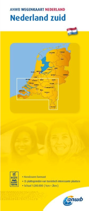 Landkaart Wegenkaart 3 Zuid-Nederland - Anwb Media