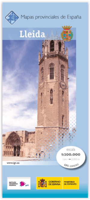 Landkaart Wegenkaart 28 Mapa Provinciales Lleida - CNIG