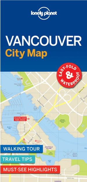 Stadskaart Vancouver city map - Lonely Planet