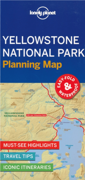 Landkaart Wegenkaart Planning map Yellowstone NP - Lonely Planet
