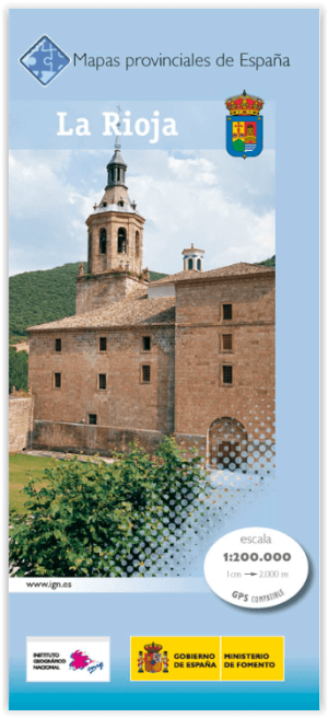 Landkaart Wegenkaart 25 Mapa Provinciales La Rioja - CNIG