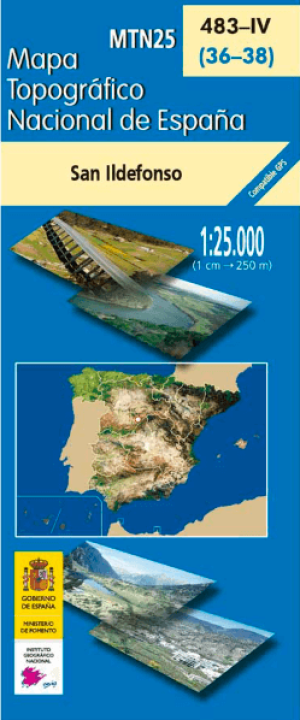 Wandelkaart 00483.4 San Ildefonso, Segovia, Castillië y léon