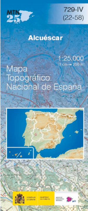 Wandelkaart 00729.4 Alcuéscar, Caceres, Extremadura, Spanje