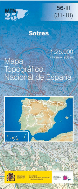 Wandelkaart 0056.3 Sotres, Asturië - CNIG