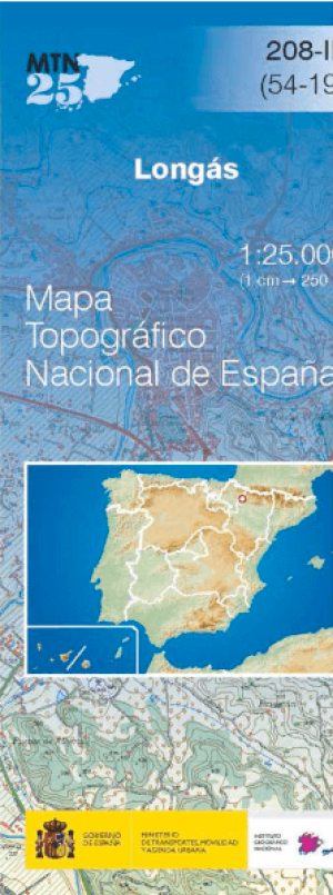 Wandelkaart 00208.2 Longás, Zaragosa, Aaragon - CNIG