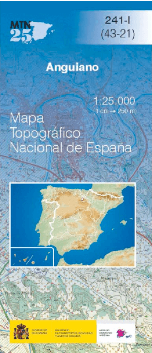 Wandelkaart 0241.1 Anguiano, La Rojia - CNIG