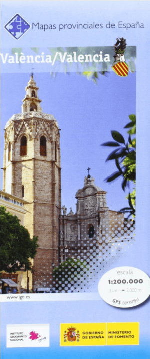 Landkaart Wegenkaart 45 Mapa Provinciales Valencia - CNIG