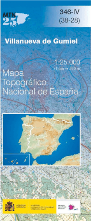 Wandelkaart 00346.4 Villanueva de Gumiel, Burgos, Castillië