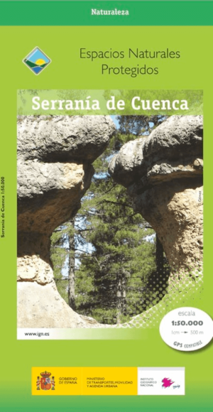 Wandelkaart 15 Serranía de Cuenca Parque Natural - CNIG