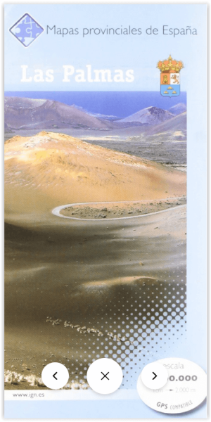 Landkaart Wegenkaart 26 Mapa Provinciales Las Palmas - CNIG