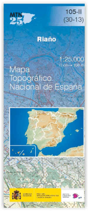 Wandelkaart 00105.2 Riaño, Leon, Castillië y Leon - CNIG