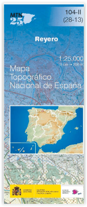 Wandelkaart 00104.2 Reyero, Leon, Castillië y Leon - CNIG