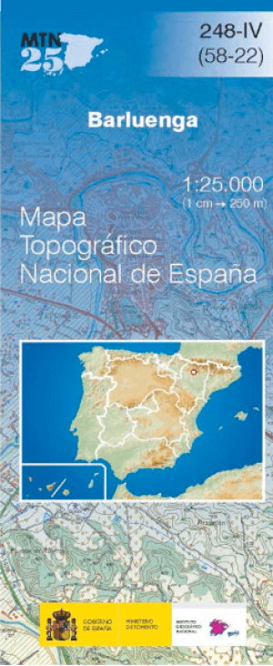 Wandelkaart 0248.4 Barluenga, Huesca, Aragon - CNIG
