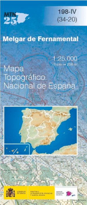 Wandelkaart 00198.4 Melgar de Fernamental, Burgos, Castillië