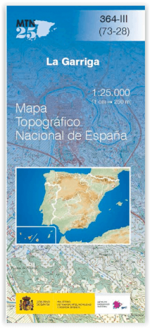 Wandelkaart 00364.3 La Garriga, provincie Barcelona, Catalonië