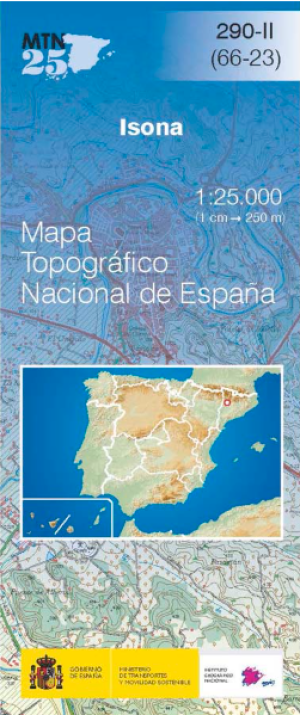 Wandelkaart 0290.2 Isona i Conca Dellà, Lerida, Catalonië - CNIG