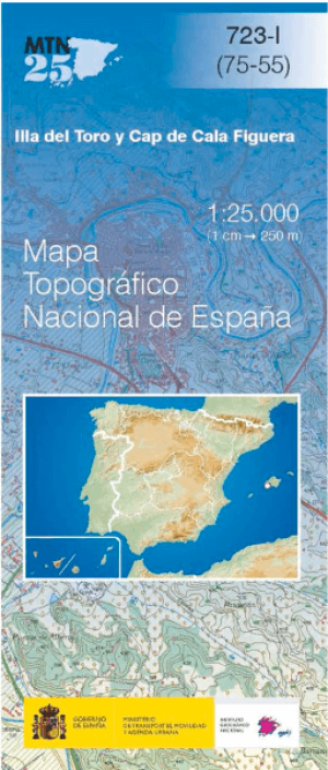 Wandelkaart 000723.1 Illa del Toro y Cap de Cala Figuera, Mallorca