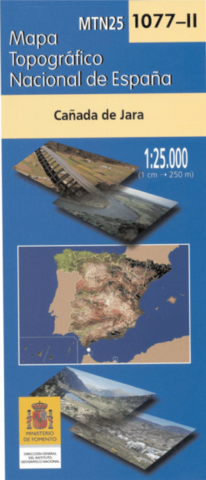 Wandelkaart 001077.2 Cañada de Jara, Cadiz, Andalusië Spanje