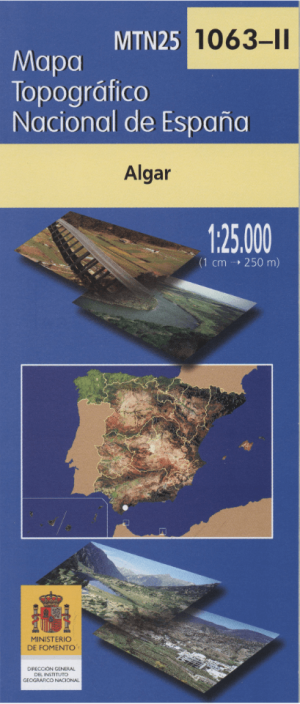 Wandelkaart 001063.2 Algar, Cadiz, Andalusië Spanje - CNIG