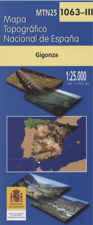 Wandelkaart 001063.3 Gigonza, Cadiz, Andalusië Spanje - CNIG