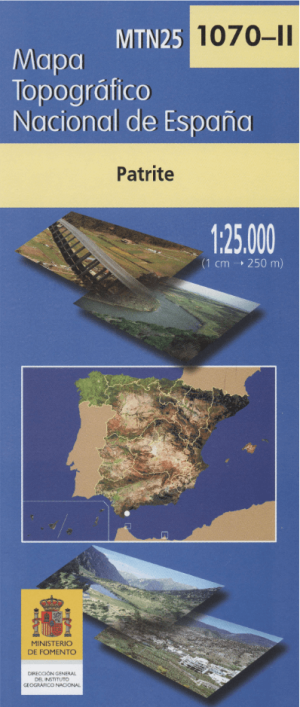 Wandelkaart 001070.2 Patrite, Cadiz, Andalusië Spanje - CNIG