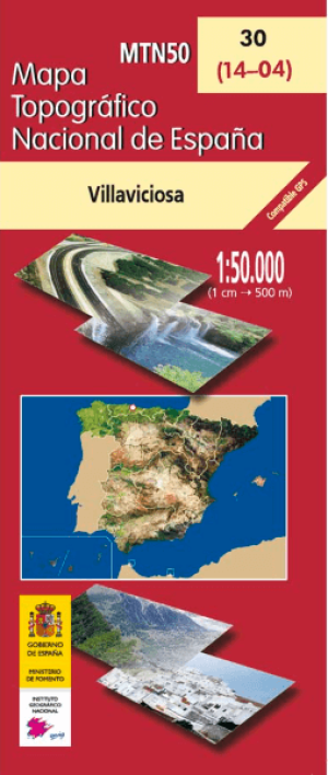 Wandelkaart 0050.0030 Villaviciosa, Asturië, Asturië Spanje