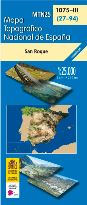 Wandelkaart 001075.3 San Roque, Cadiz, Andalusië Spanje - CNIG