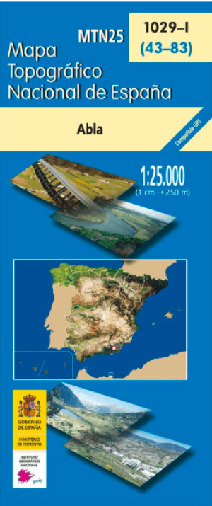 Wandelkaart 001029.1 Abla, Almeria Andalusië Spanje - CNIG