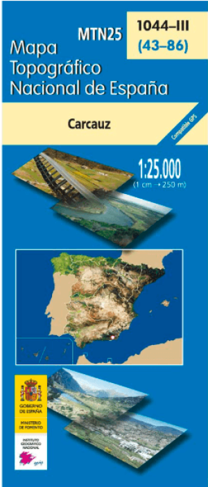 Wandelkaart 001044.3 Carcauz, Almeria, Andalusië Spanje - CNIG