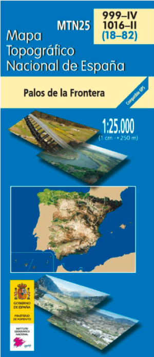 Wandelkaart 000999.4/1016.2 Palos de la Frontera, Huelva