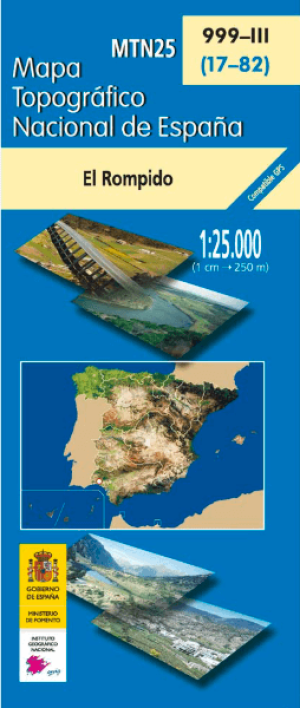 Wandelkaart 000999.3 El Rompido, Huelva, Andalusië Spanje - CNIG