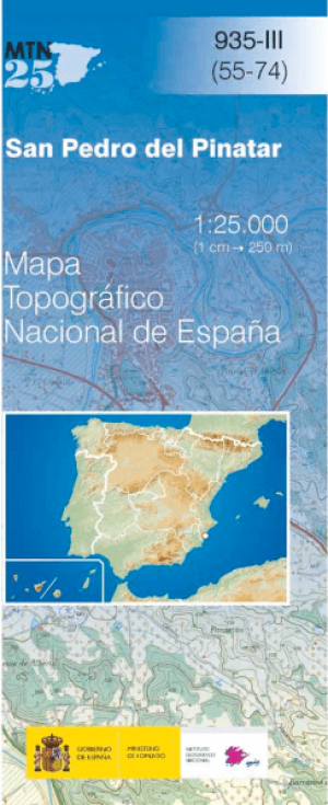 Wandelkaart 000935.3 San Pedro del Pinatar, Murcia, Murcia Spanje