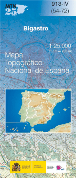 Wandelkaart 000913.4 Bigastro, Alicante, Valencia Spanje - CNIG