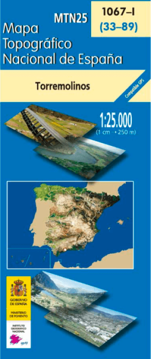 Wandelkaart 001067.1 Torremolinos, Malaga, Andalusië Spanje