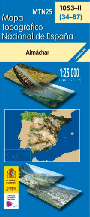 Wandelkaart 001053.2 Almáchar, Malaga Andalusië Spanje - CNIG