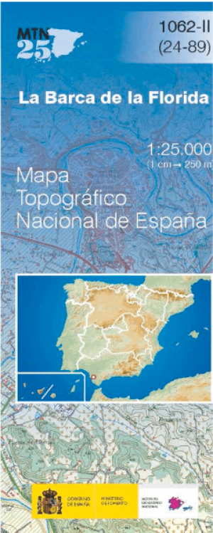 Wandelkaart 001062.2 La Barca de la Florida, Cadiz, Andalusië