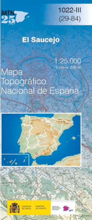 Wandelkaart 001022.3 El Saucejo, Sevilla Andalusië Spanje - CNIG