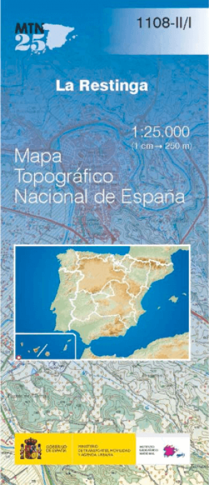 Wandelkaart 001108.2/1 La Restinga, EL HIERRO, Canarisch eiland