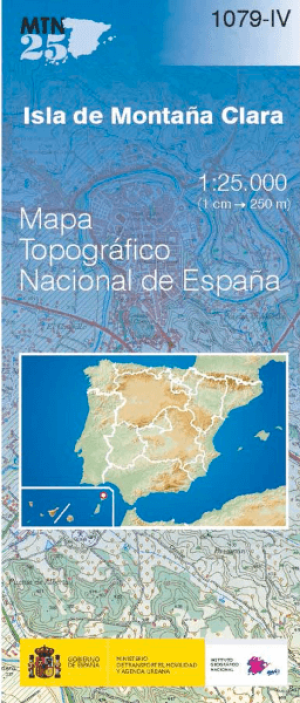 Wandelkaart 001079.4 Isla de Montaña, LANZAROTE Canarische eil.