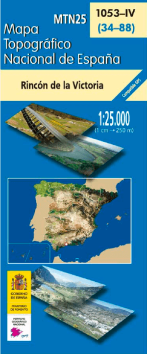 Wandelkaart 001053.4 Rincón de la Victoria, Malaga Andalusië