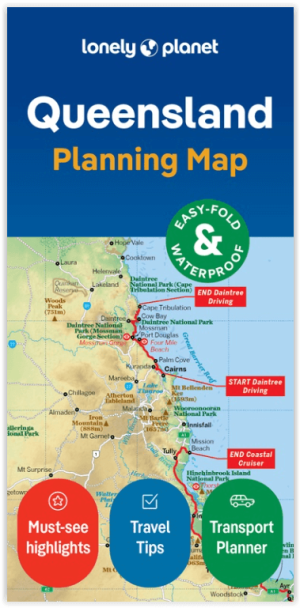 Wegenkaart Planning map Queensland Australia - Lonely Planet