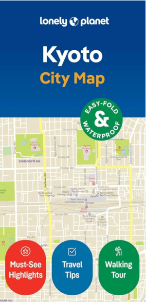 Stadskaart Kyoto City map - Lonely Planet