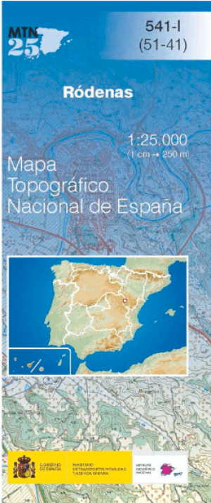 Wandelkaart 00541.1 Ródenas, Teruel, Aragon - CNIG