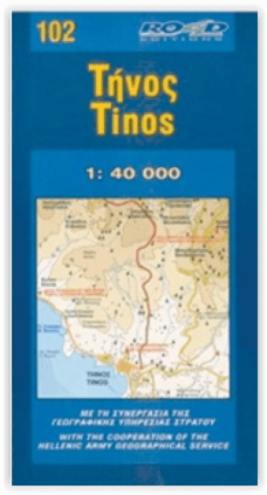 Wandelkaart 102 Tinos Griekenland - Road Editions